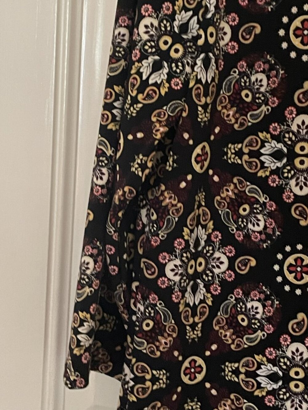 Max Studio Black Paisley and Floral Dress - Picture 2 of 5